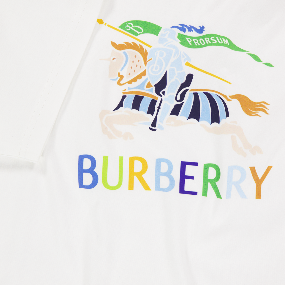 Burberry Cedar Kinder Jongens T-Shirt In Off White