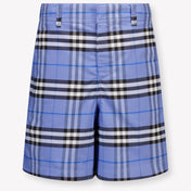 Burberry Oscar Kids Boys Shorts In Light Blue