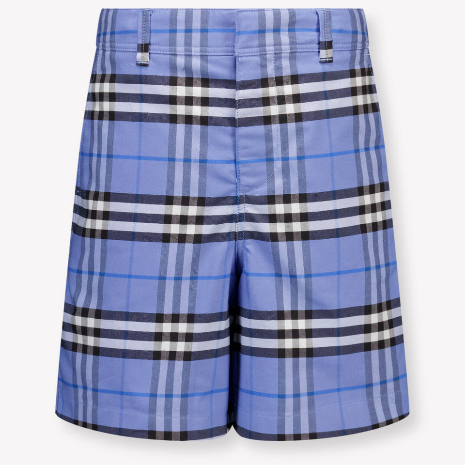 Burberry Oscar Kids Boys Shorts In Light Blue