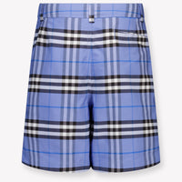 Burberry Oscar Kids Boys Shorts In Light Blue