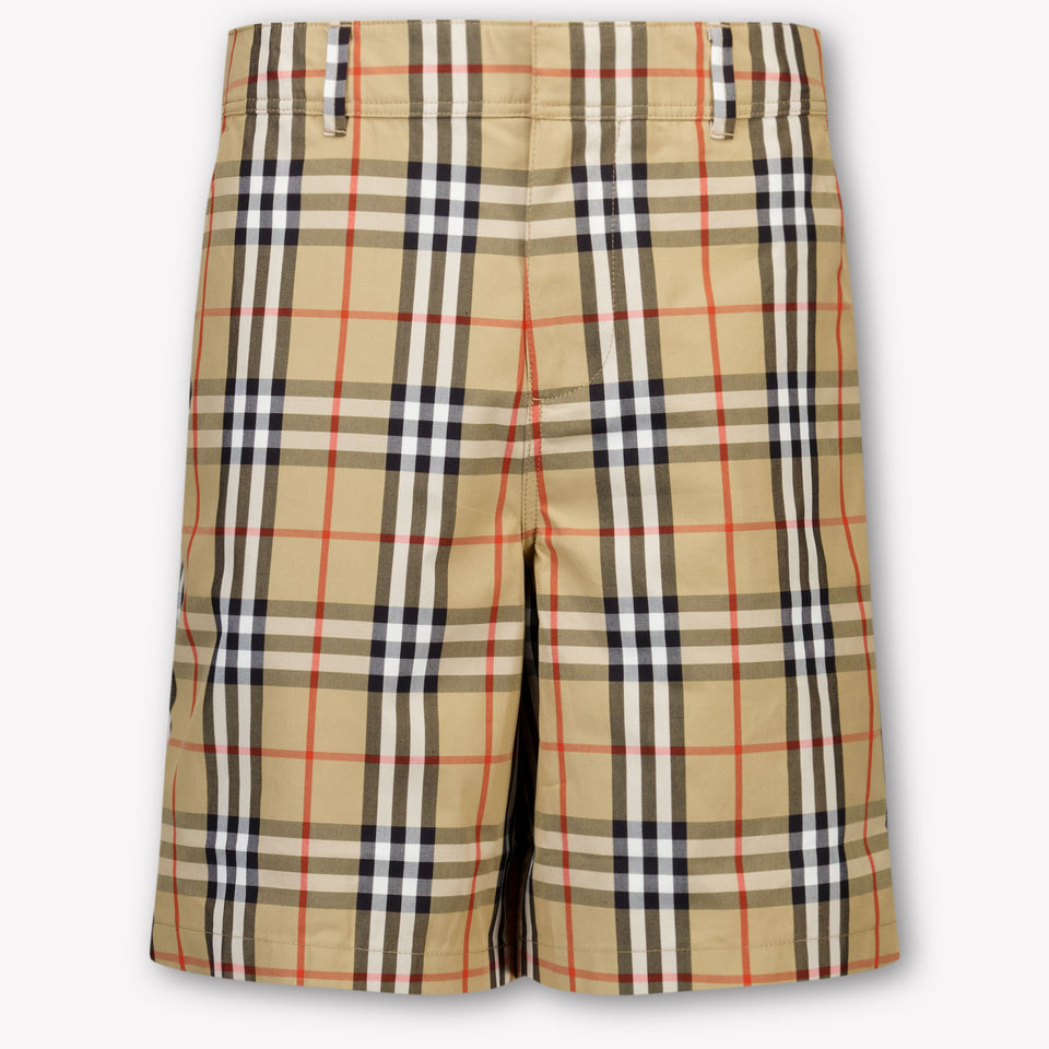 Burberry Oscar Kids Boys Shorts In Beige