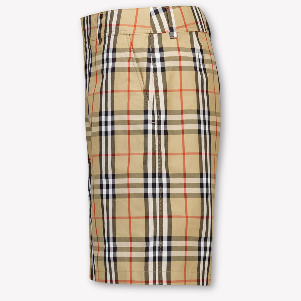 Burberry Oscar Kids Boys Shorts In Beige