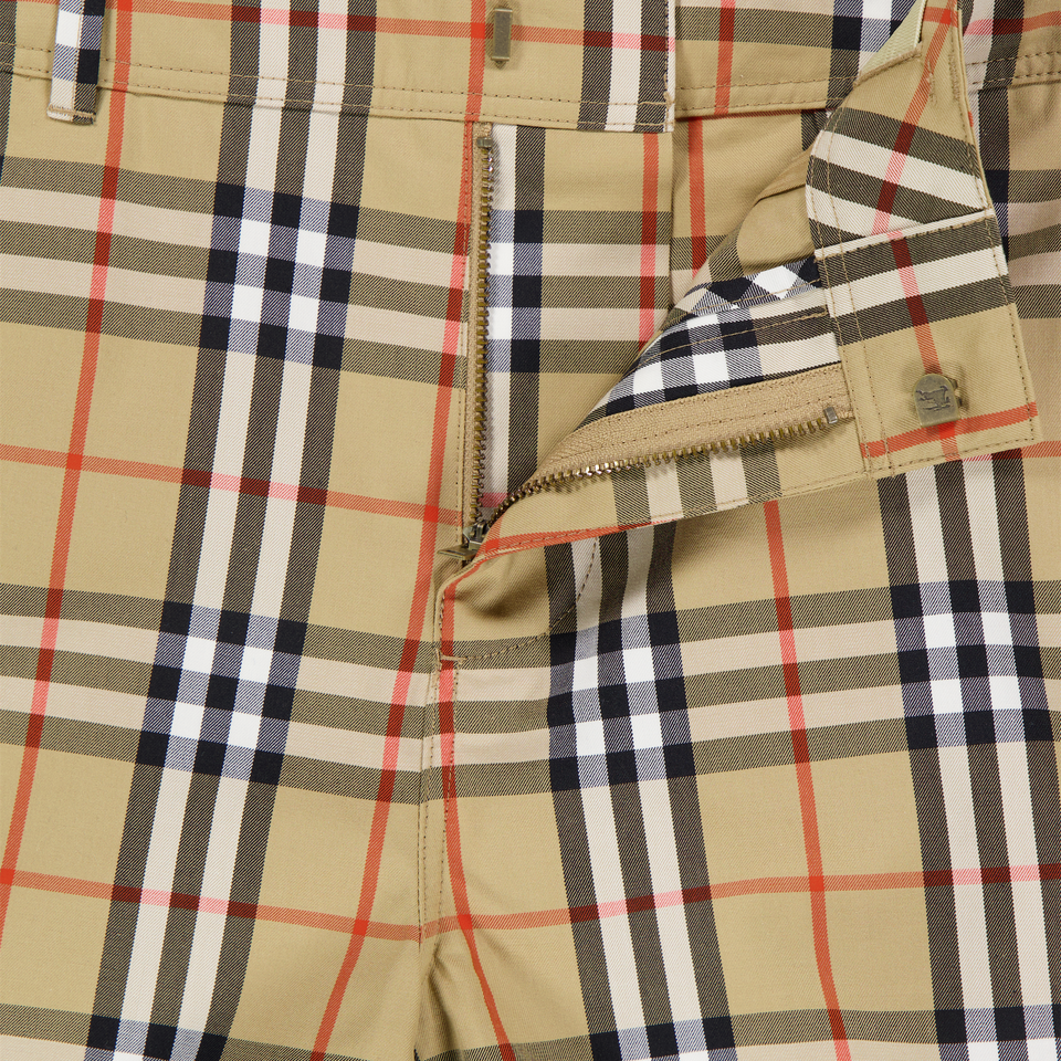 Burberry Oscar Kids Boys Shorts In Beige