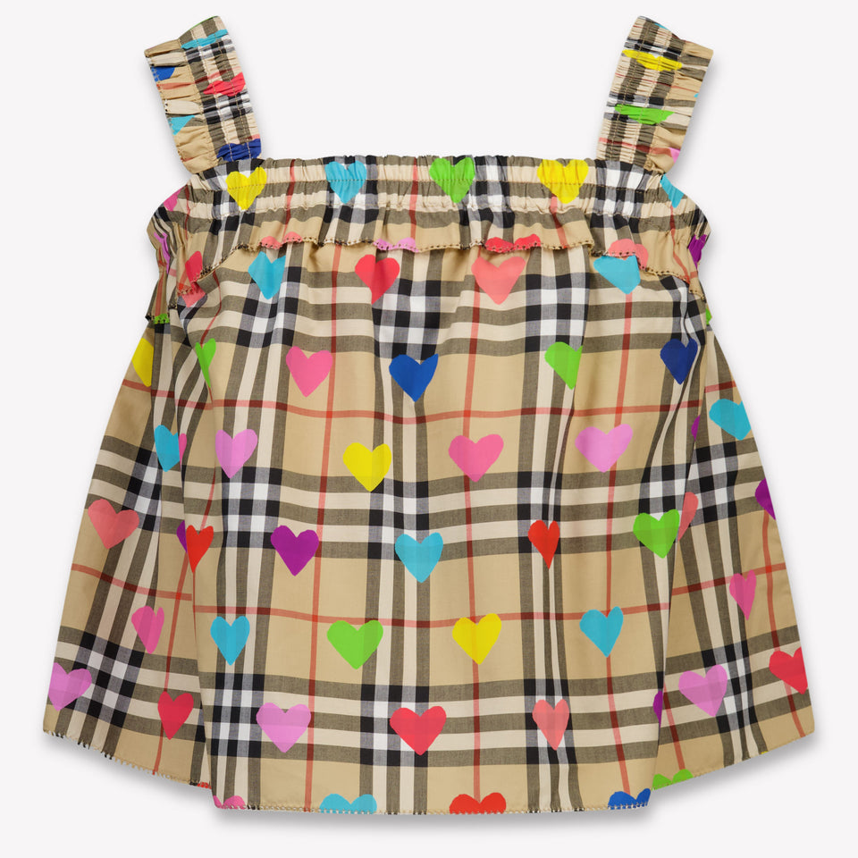 Burberry Gabi Kids Girls T-Shirt In Beige