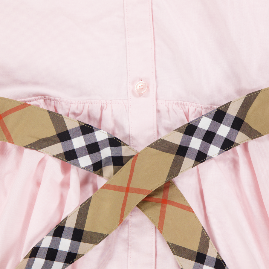 Burberry Juiliet Kinder Meisjes Jurk In Licht Roze