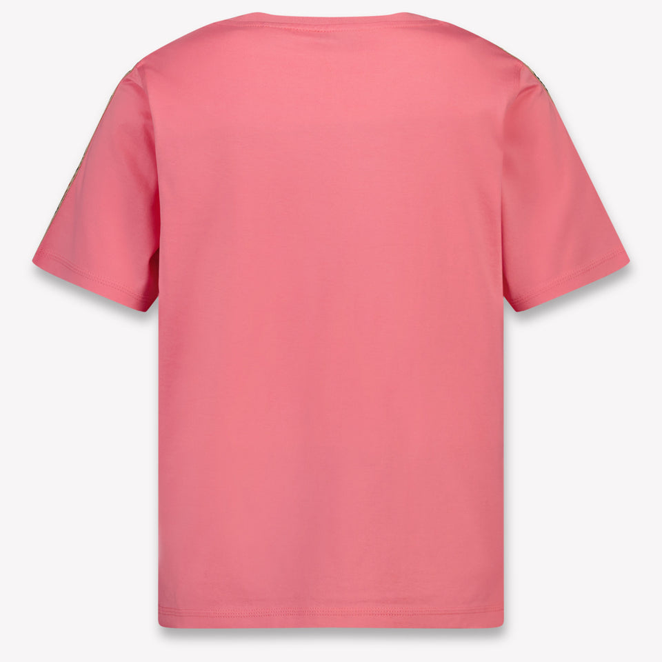 Burberry Cedar Check Kinder Meisjes T-Shirt In Roze