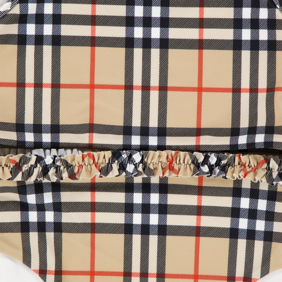 Burberry Babette Kinder Meisjes Zwemkleding In Beige