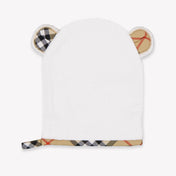 Burberry Bear Towelo Baby Unisex Accessoire In Wit