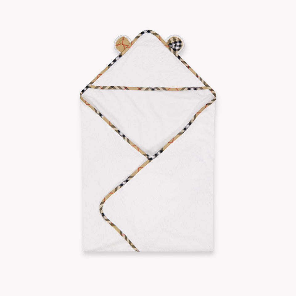 Burberry Bear Towelo Baby Unisex Accessoire In Wit