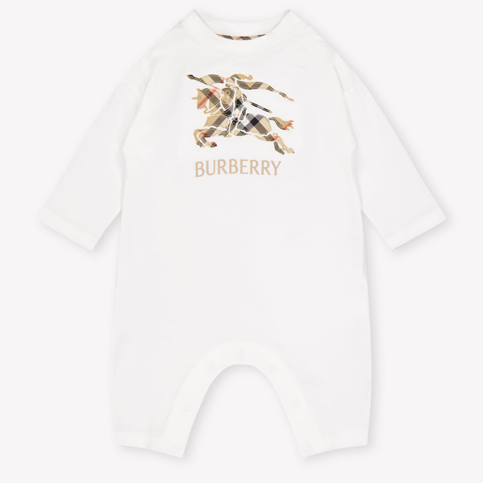 Burberry Jonson Baby Jongens Boxpakje In Wit