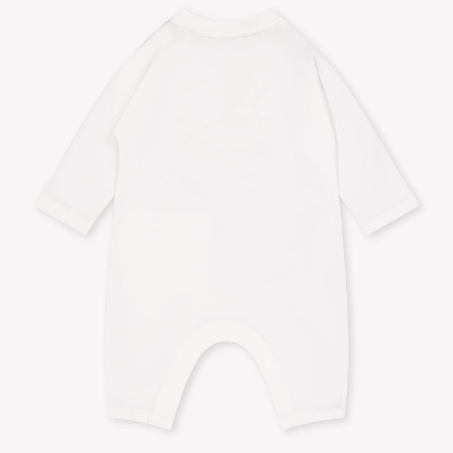 Burberry Johnson Baby Boys Playsuit In White