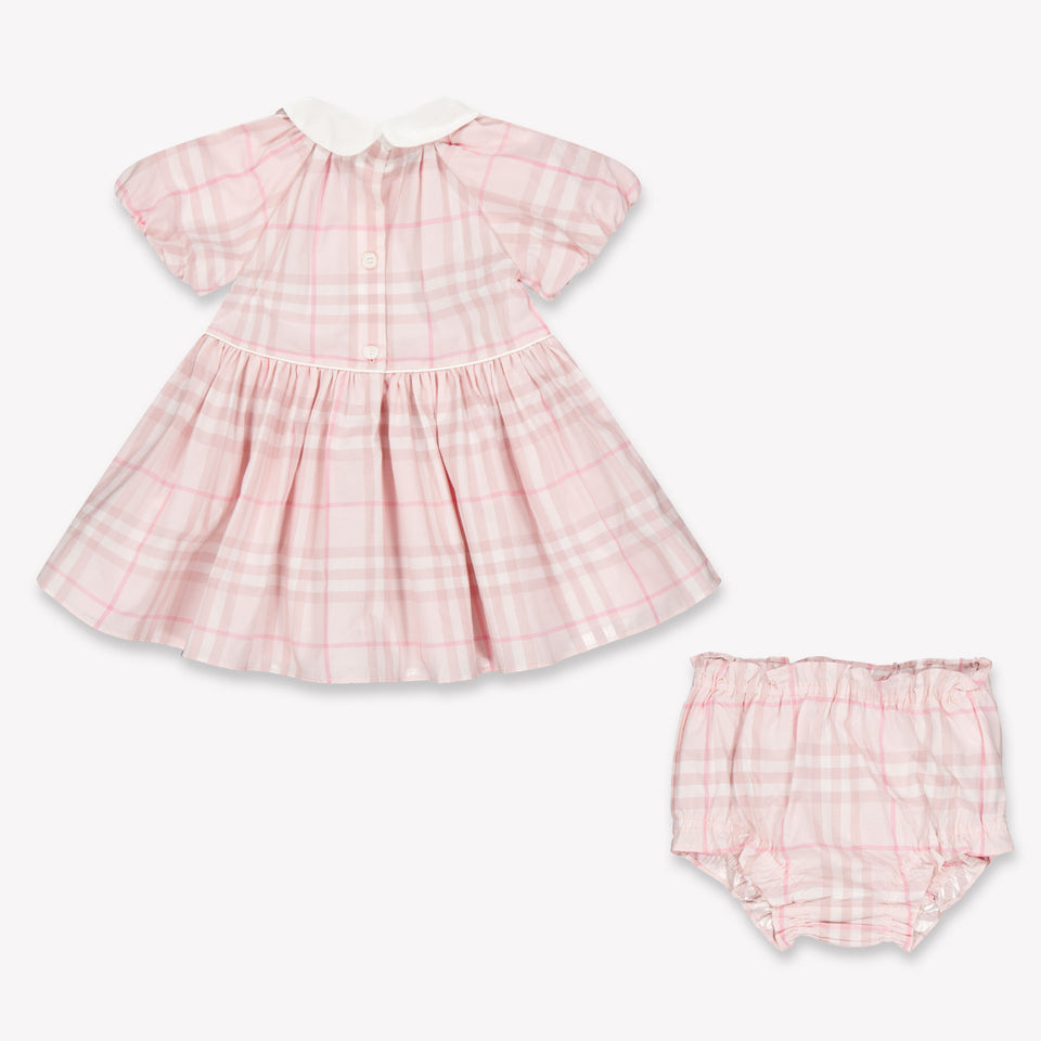 Burberry Aria Baby Meisjes Jurk In Licht Roze