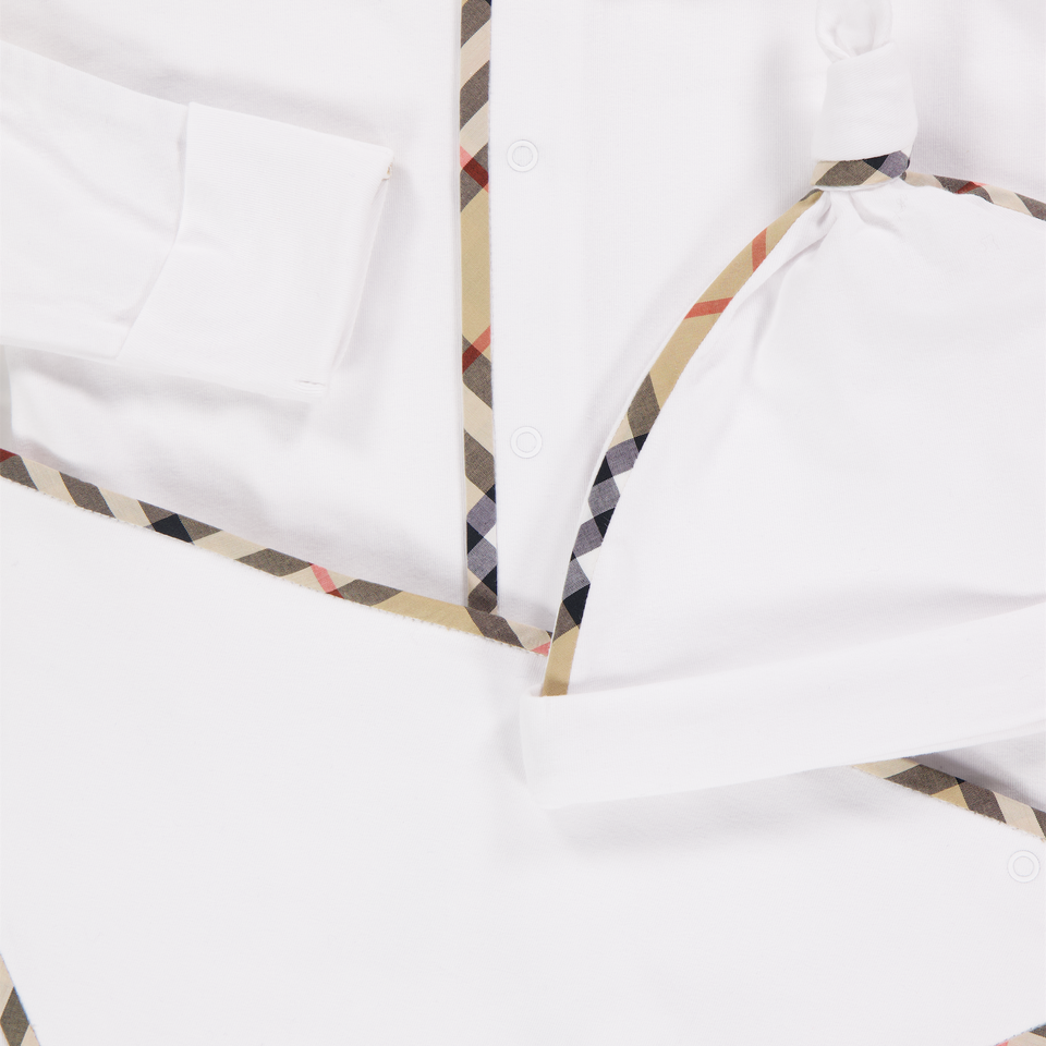Burberry Hamilton Baby Unisex Boxpakje In Wit