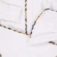 Burberry Hamilton Baby Unisex Playsuit In White