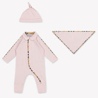 Burberry HAMILTON Baby Girls Playsuit In Light Pink