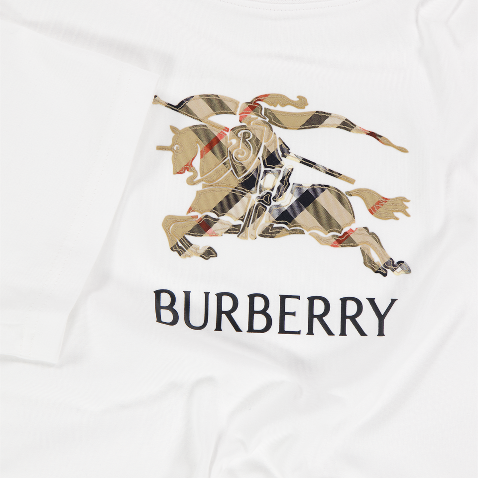 Burberry Cedar Kinder Jongens T-Shirt In Wit