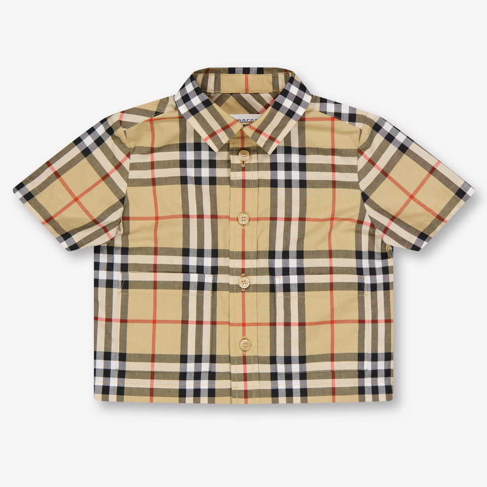 Burberry Carey Baby Boys Set In Beige