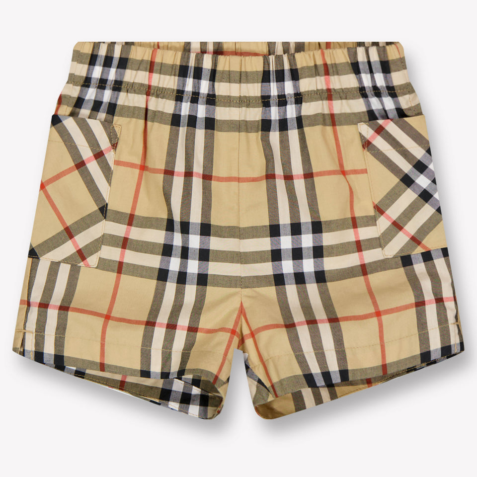 Burberry Carey Baby Boys Set In Beige