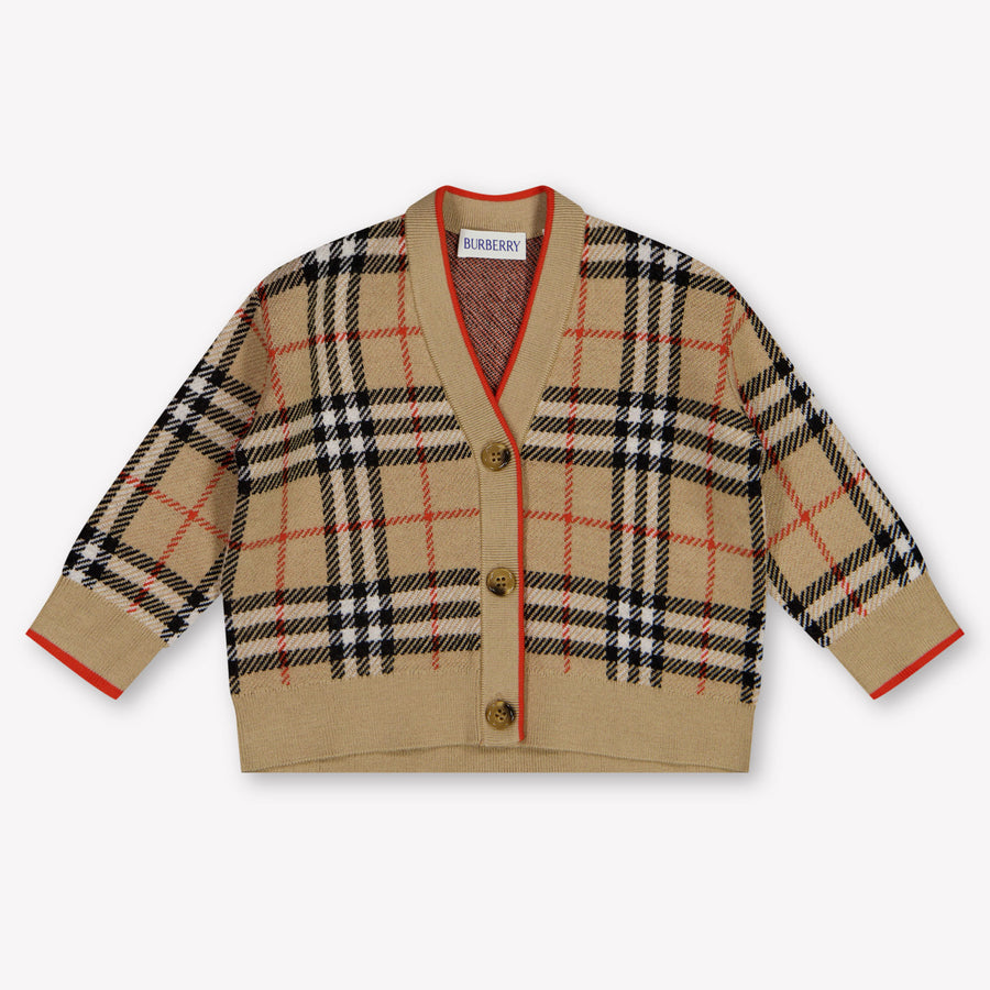 Burberry Graham Baby Jongens Vest In Beige