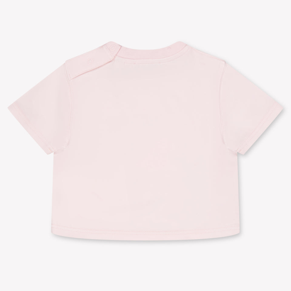 Burberry Cedar Baby Girls T-Shirt In Light Pink