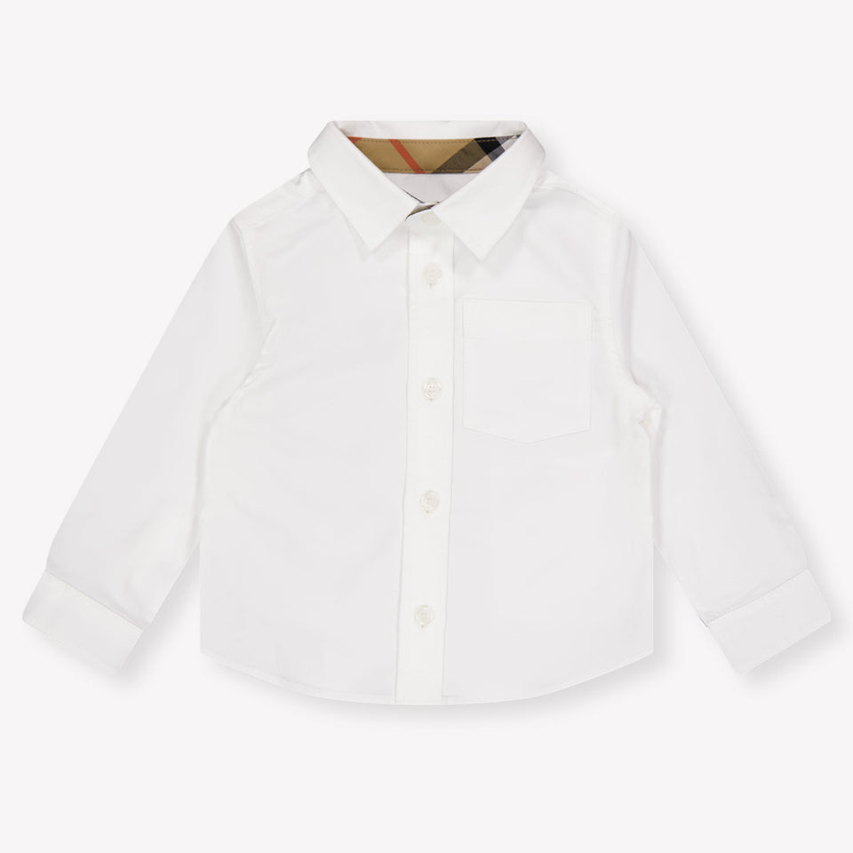 Burberry Owen Baby Boys Blouse In White