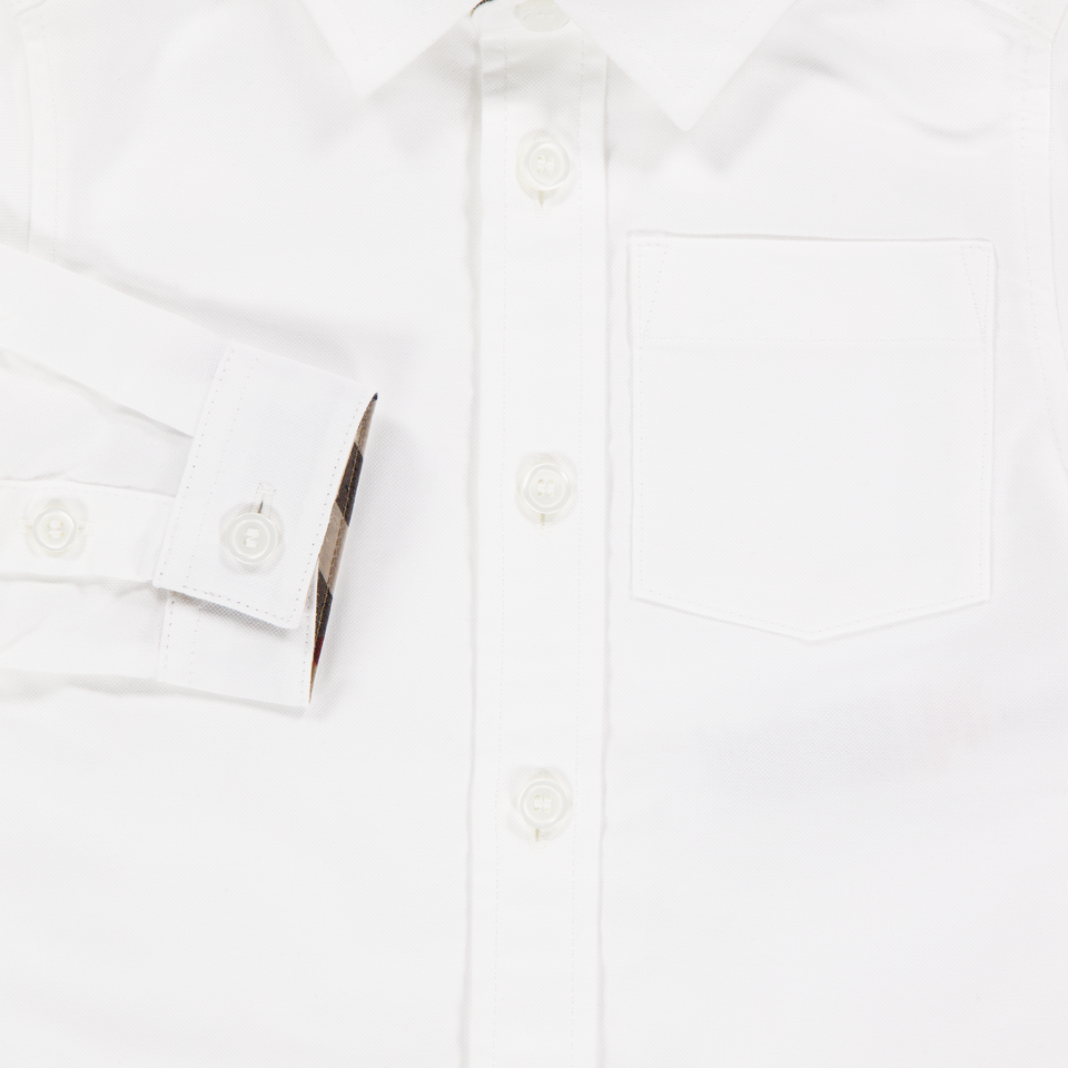 Burberry Owen Baby Boys Blouse In White