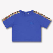 Burberry Cedar Baby Boys T-Shirt In Cobalt Blue