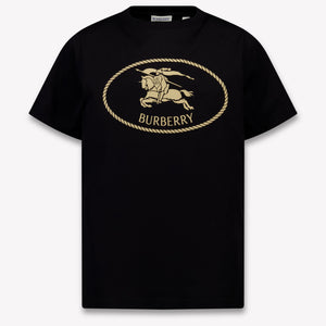 Burberry Cedar Crest Kids Unisex T-Shirt In Black