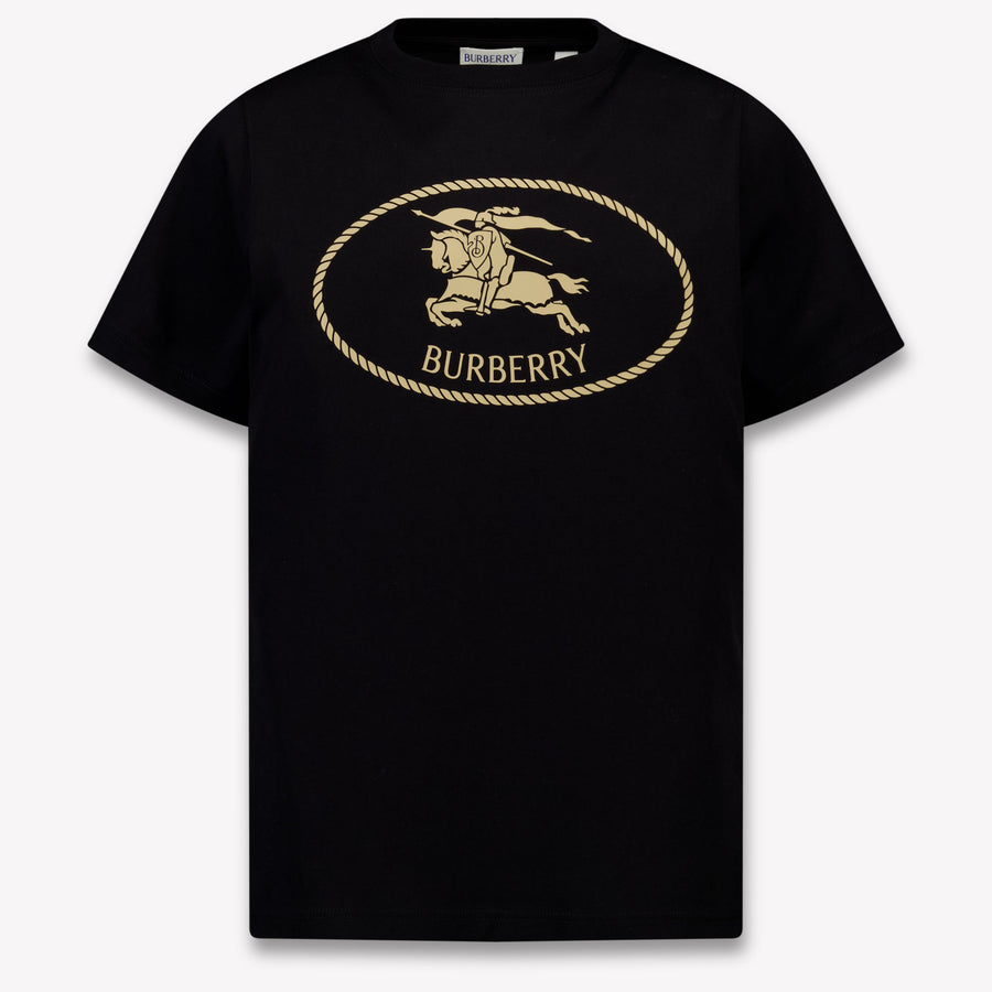 Burberry Cedar Crest Kids Unisex T-Shirt In Black