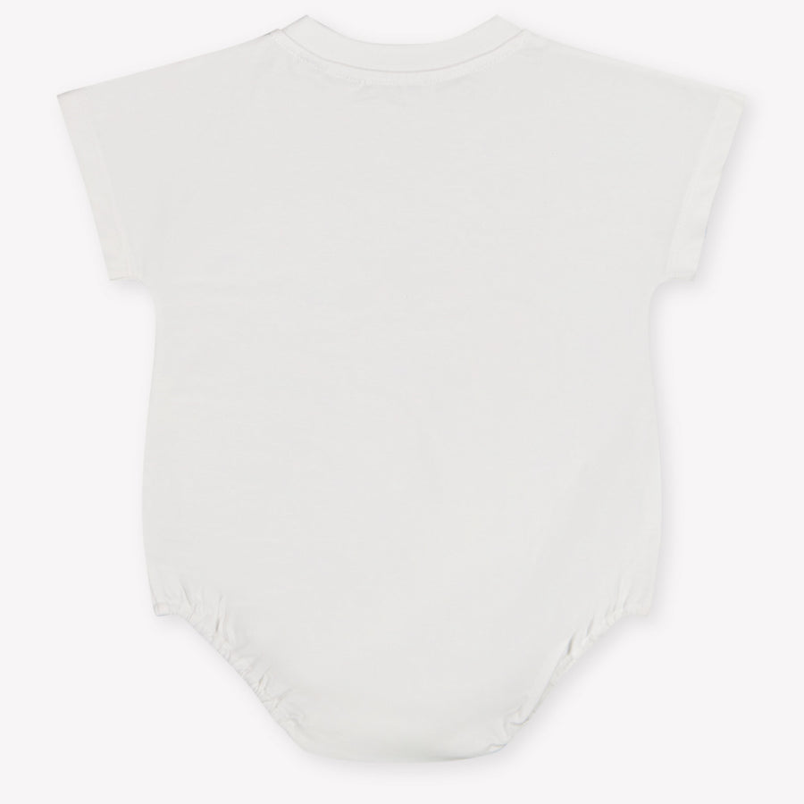 Burberry Dolby Baby Meisjes Rompertje In Wit