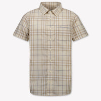 Burberry Kids Boys Blouse In Light Beige
