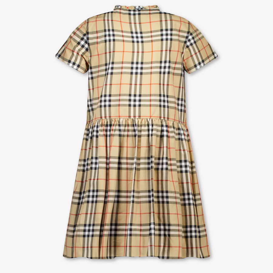 Burberry Rose Kids Girls Dress In Beige