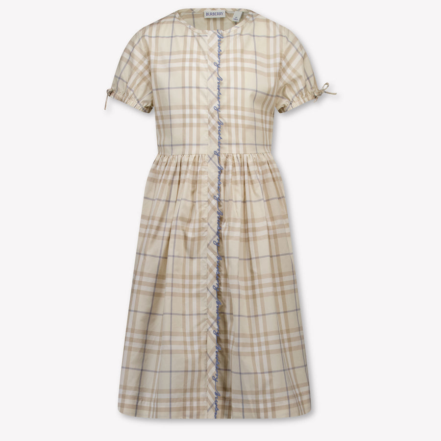 Burberry Josie Girls Dress in Light Beige