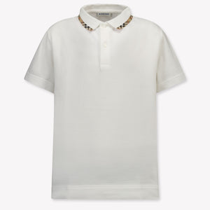 Burberry Johane Kinder Jongens Polo In Wit