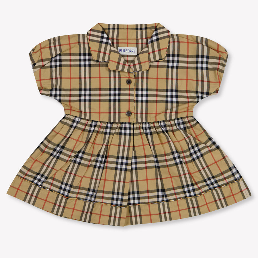 Burberry Bea Baby Girls Dress in Beige