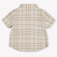 Burberry Owen Baby Jongens Blouse In Licht Beige