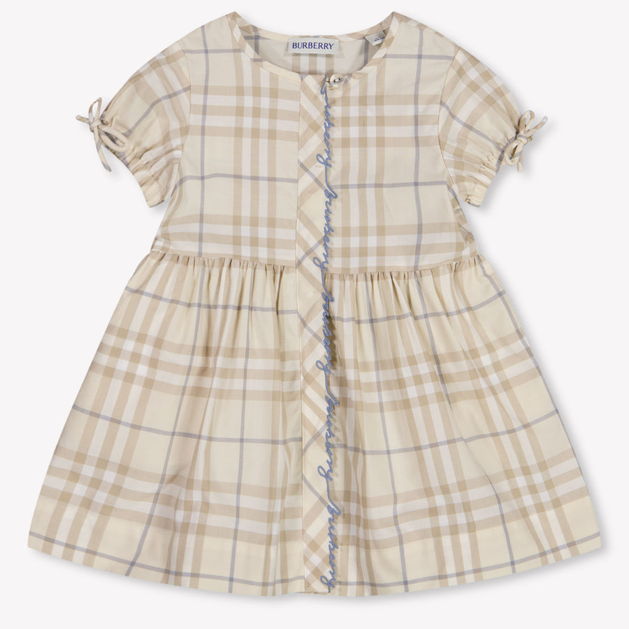 Burberry Josie Baby Girls Dress in Light Beige