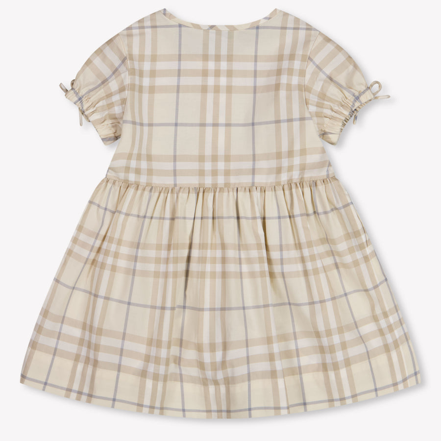 Burberry Josie Baby Girls Dress In Light Beige
