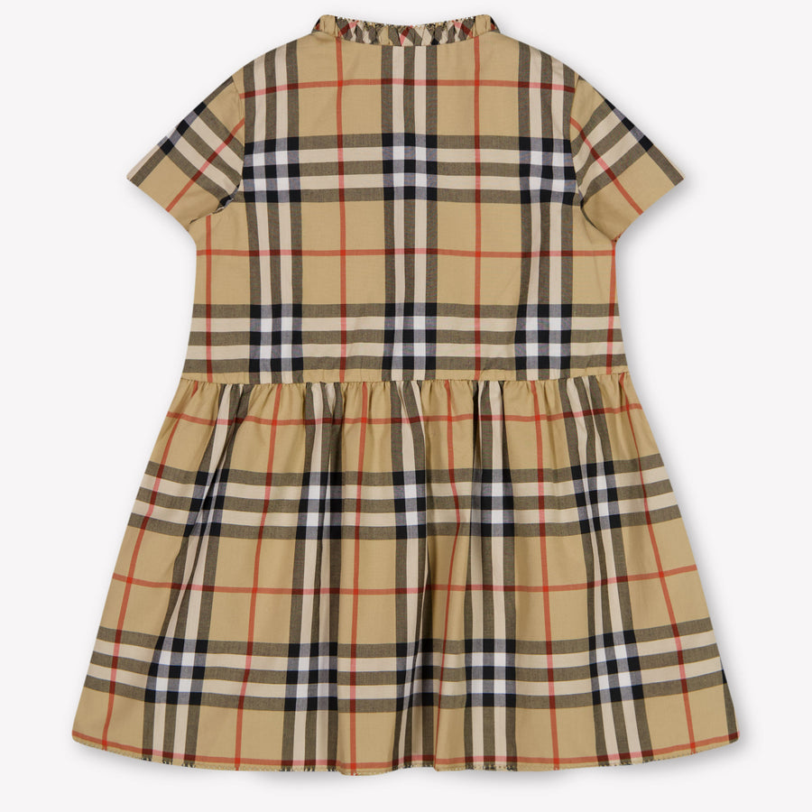 Burberry Rose Baby Meisjes Jurk In Beige
