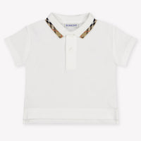 Burberry Johane Baby Jongens Polo In Wit