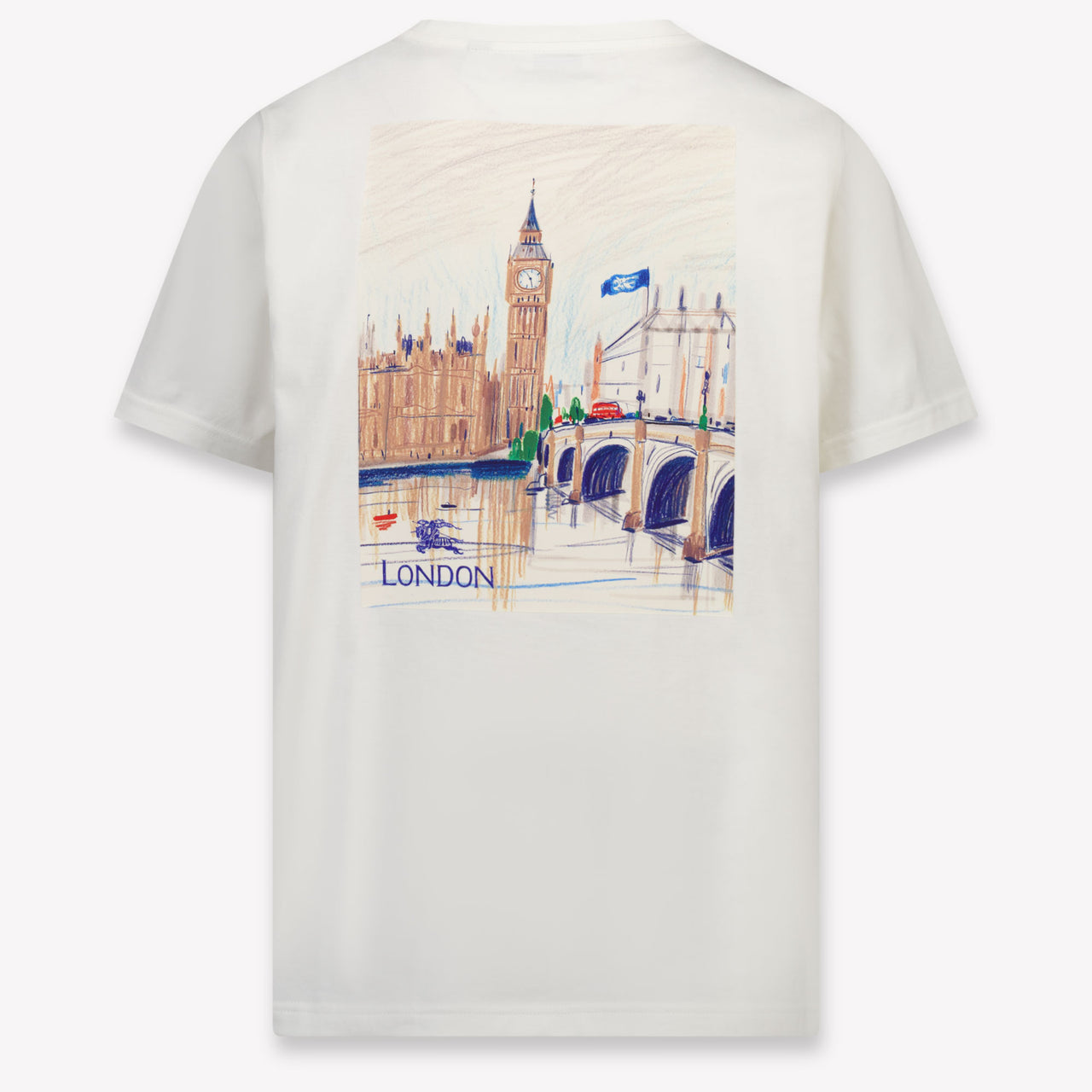 Burberry CEDAR Kids Unisex T-Shirt In OffWhite