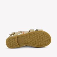 Burberry Cleo Girls Sandals In Beige
