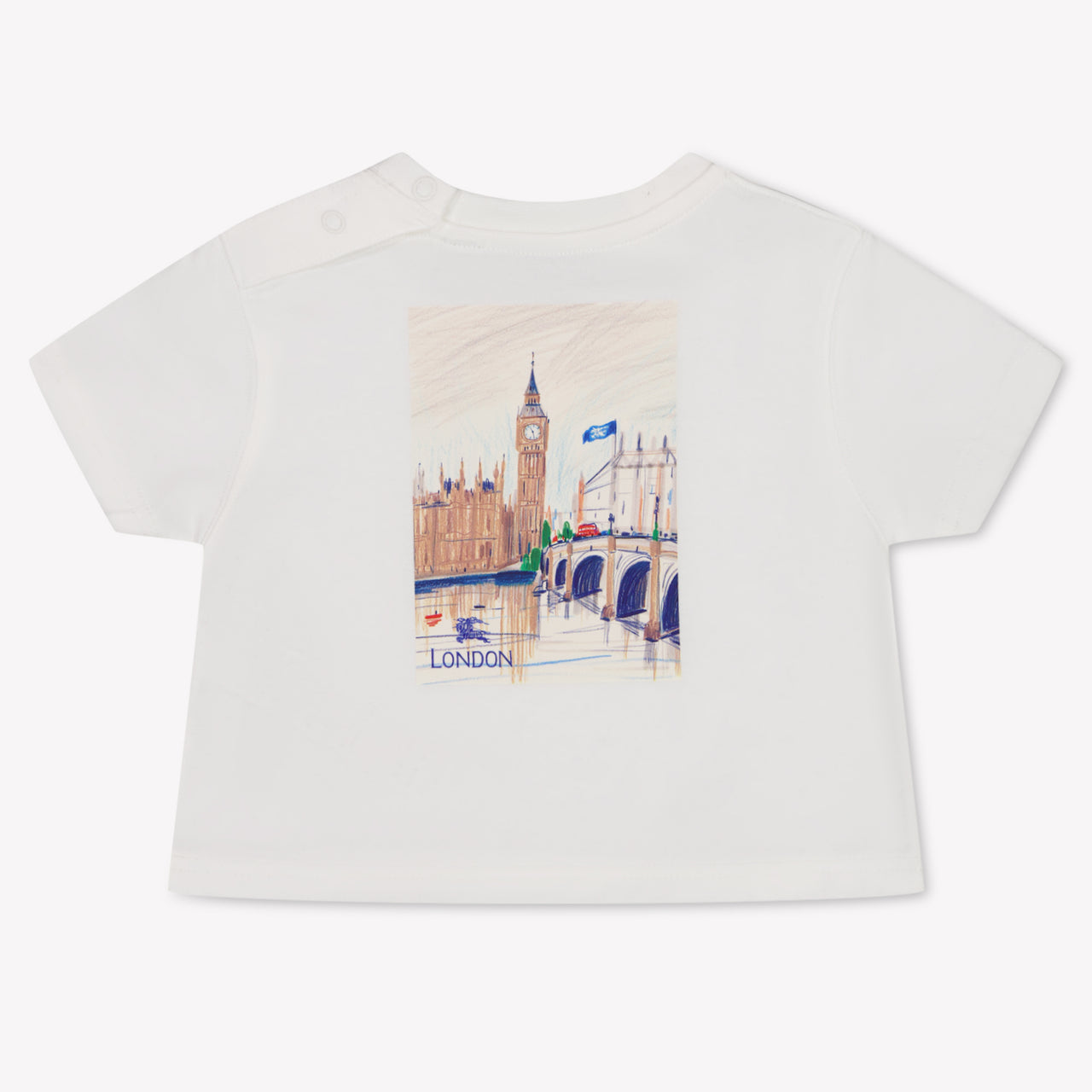 Burberry CEDAR Baby Unisex T-Shirt In OffWhite