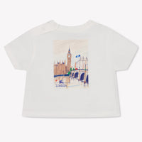 Burberry CEDAR Baby Unisex T-Shirt In OffWhite