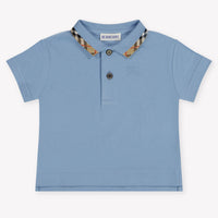 Burberry Johane Baby Jongens Polo In Licht Blauw