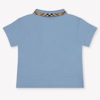 Burberry Johane Baby Jongens Polo In Licht Blauw