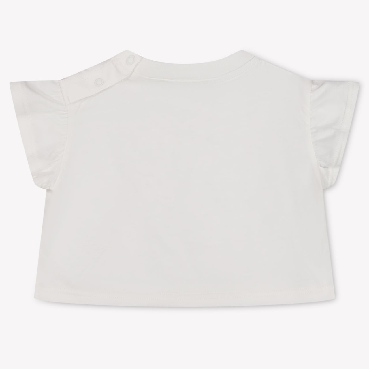 Burberry Roxy Bow Baby Girls T-Shirt In OffWhite