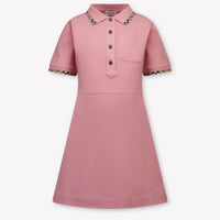 Burberry Romola Kids Girls Dress In Pink