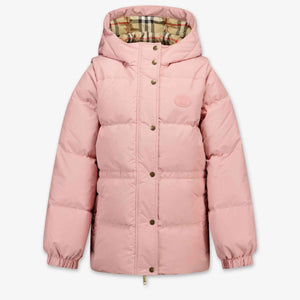 Burberry Penelope Kids Girls Winter coat In Light Pink
