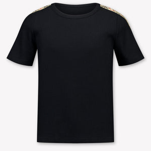 Burberry Pippy Kids Girls T-Shirt In Black